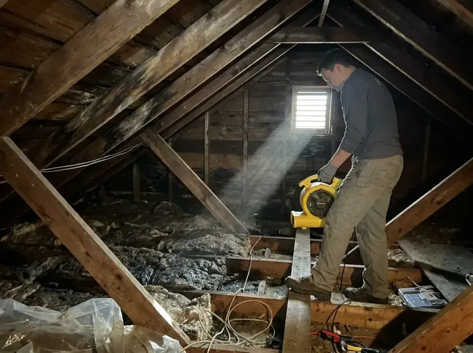 attic-water-damage-drying-proc-007 — frequently asked questions, Emergency Water Extraction & 24/7 Flood Response in Fort La…
